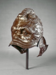 Helmet (burgonet) in the Form of a Dolphin Mask, 1540-1545, Giovanni Paolo Negroli - 1942.9.355
