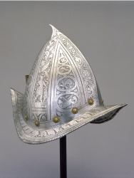 Morion-Cabasset Helmet, 1580–90, Milan, Lombardy, Italy - 177.1926