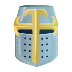 Medieval knightly hemet Topfhelm.